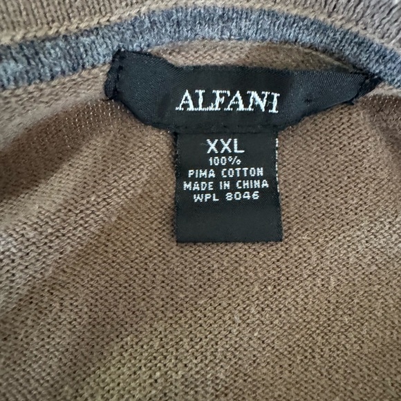 Men’s ALFANI 100% Pima Cotton Sweater - Picture 2 of 2